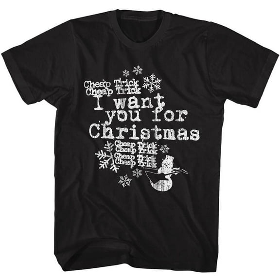 Cheap Trick Want You For Christmas Black T-Shirt