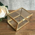 thumbnail image 2 of Caja de joyería transparente de cristal geométrico clásico caja de terrario caja de plantas s 10 10 x 7 x 6 cm Yuyangstore Soporte de terrario geométrico, 2 of 8