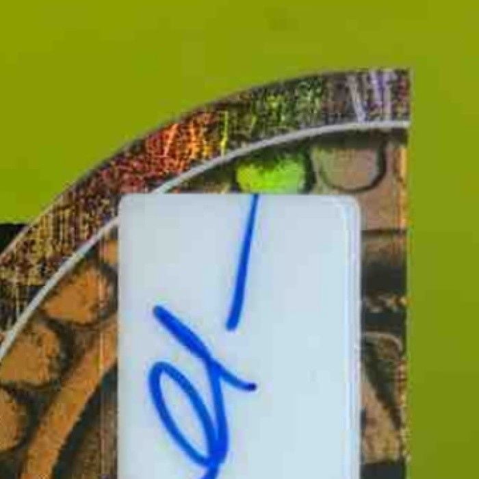 Eclectic Signature Series Marshall Faulk #HGA-MF1 Honor Guard Autograph Prismatic Orange