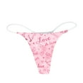 thumbnail image 4 of Wxolcjlv Seamless Thongs For Womens V-Waisted No Show Sexy Thong Panties Ladies Breathable Comfortable Valentine Underwear,Size S-XXL, 4 of 6