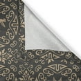 thumbnail image 4 of Ambesonne Classical Window Valance, Floral Pigeon Motifs Art, 54" X 18", Dark Sepia Tan, 4 of 5