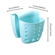 Sink Caddy Sponge Holder, Gel Sink Saddle Caddy Organizer Rack, Hanging Kitchen Organizer Accessories Rack Double Organizer for Brushes, Sponges, Soap, Utensils - Good Drainage
