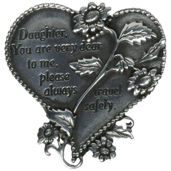 Cathedral Art KVC323 Heart Visor Clip, Daughter, 2-3/4-Inch