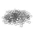 thumbnail image 2 of BRIGHTFUFU 400 llaveros de metal para bricolaje, anillos divididos, círculos para llaves de coche y oficina., 2 of 8