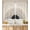 Line Boho, variant on Black and White Buffalo Check Sunflower Kitchen Curtains, Rustic Floral Tier Curtains, Light Filtering Window Curtains for Kitchen Bathroom Laundry Room, 2 Panels, 28"x 40"