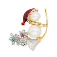 thumbnail image 4 of Broche navideño Yinane con diamantes de imitación 3D multifuncional para decoración y regalo ligero, 4 of 8