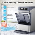 thumbnail image 2 of Joreek Nugget Ice Maker Countertop with 3.2Qt Water Tank, Ready in 5-8min, 40lbs Per Day, Soft Chewable Pellet Ice, Self-Cleaning Pebble Ice Maker Machine for Home/Party/RV/Camping, 2 of 8