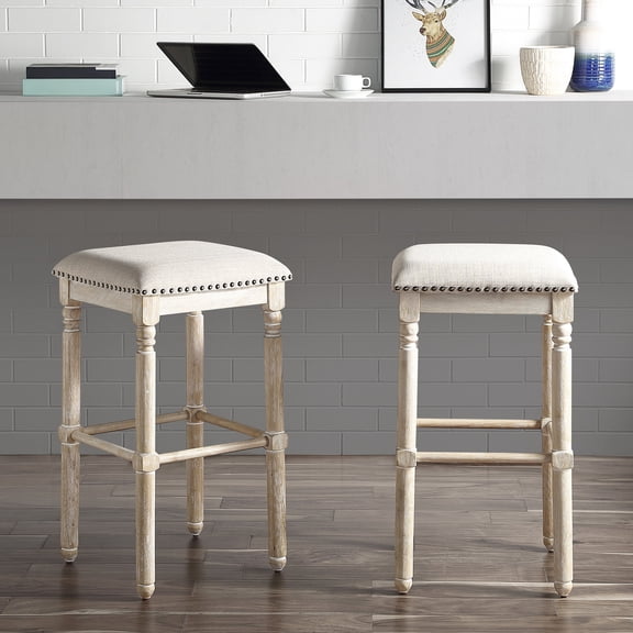 Swivel Bar Stools in Set of 2 / At Home Bar / Foam - Padded Comfort