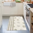 thumbnail image 3 of 2x3 Ft Entryway Area Rug, Sage Green Pine Cones Kitchen Rug Runner Washable Floor Mat, Modern Art Checkered Farmhouse Non Slip Indoor Door Mat Throw Carpet for Bathroom Living Room Bedroom, 3 of 8