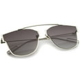 thumbnail image 4 of sunglassLA - Modern Fashion Ultra Thin Open Metal Minimalist Pantos Aviator Sunglasses - 55mm, 4 of 4