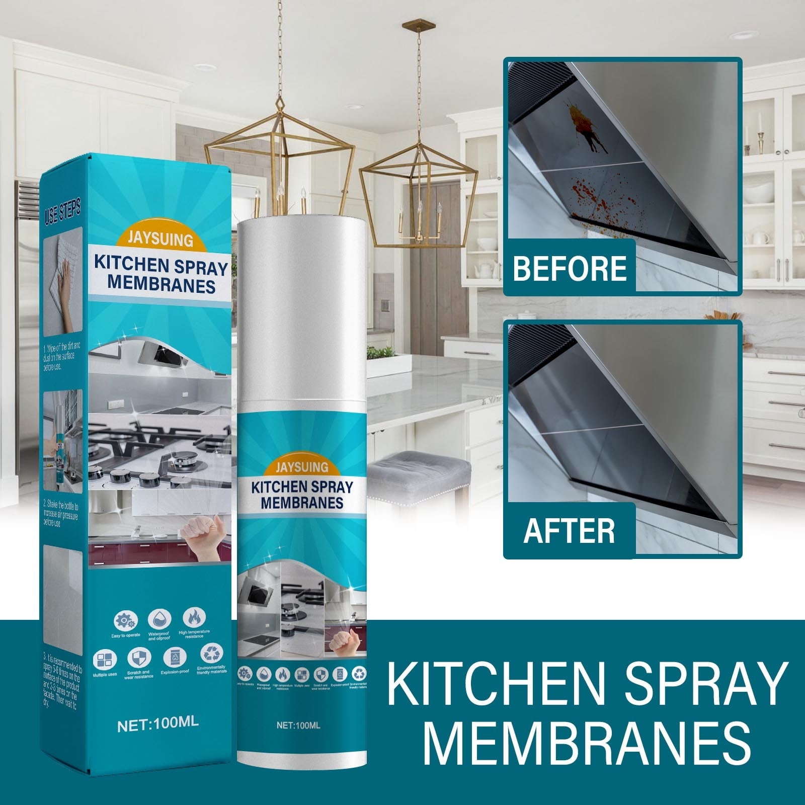 Krqap Accessories A Multi-Faceted Cleaning Spray,A Greasy Daily ...