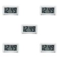 thumbnail image 1 of Injueey mini coche reloj soporte autoadhesivo vehículo electrónico reloj digital blanco Type2, 1 of 1