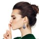 thumbnail image 3 of Fiudx Pendientes En Madera, Ligeros, Tonos Decolorados, Joyers En Madera Cuadrada, para Uso Diario, Accesorios En Moda para Mujer, Ocho Opciones En Color Incluidas., 3 of 5
