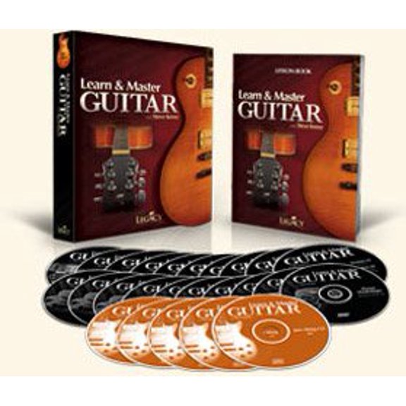 Pre-Owned Learn and Master Guitar, Expanded Edition, Steve Krenz, 20 DVDs, 5 Jam-Along CDs & Lecture Book, from Legacy Learning, 9780977400409, 0977400409, Paperback, Expanded edition