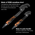 thumbnail image 6 of RULLINE 2PCS Quick Multi-Function Spanner Power Grip Pipe Wrench Set Compatible with 14-60mm Pipes Nuts Screws Adjustable Wrench, 6 of 7