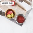 thumbnail image 4 of Vasos para salsa profesionales, de acero inoxidable de calidad comercial para uso en restaurantes o catering, forma cónica para ahorrar espacio de almacenamiento, vasos individuales para condimentos, 4 of 5