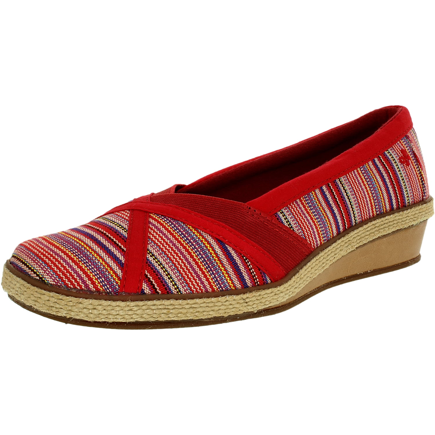 Women's Misty Cotton Red Multi AnkleHigh Flat Shoe 7M