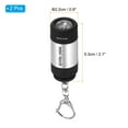 thumbnail image 2 of Uxcell 2.1" Mini Rechargeable LED Keychain Flashlight USB Charging 2 Pack Silver, 2 of 6