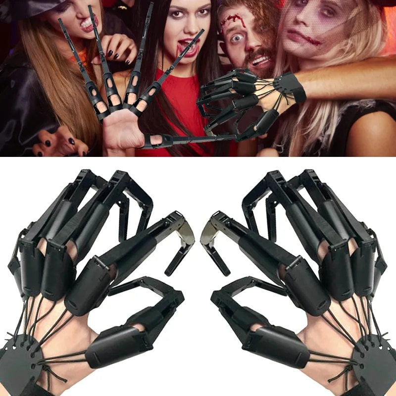 2Pcs Halloween Articulated Fingers,3D Printed Articulated Finger