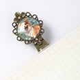 thumbnail image 5 of Dog Book Accessories: Vintage Copper-Colored Lace Bookmarks - Set of 2 Stainless Steel Book Marks - Gifts for Book Lovers and Readers, 5 of 5
