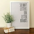 thumbnail image 2 of Skinny Letterboard Letters Only Set No Board Included With Rae Dunn Inspired Font Perfect Farmhouse Decor Accessory For Changeable Felt Letter Boards, 2 Inch Black Letters Numbers Symbols Only, 2 of 2