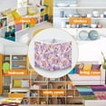thumbnail image 5 of Foldable Fabric Storage Bin Home Cubes Clothing Organizer Bins Large Collapsible Box Basket for Home Organizer Lavender and Pink Flowers, 5 of 7