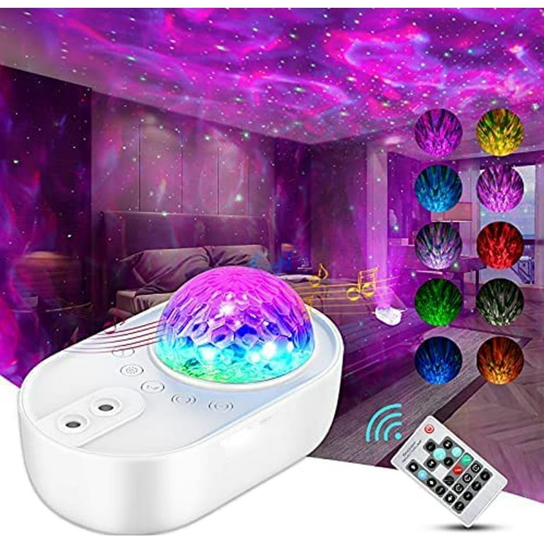 Helt tør Fedt Krage Star Projector, OLETNY 3 in 1 Galaxy Night Light Projector with Remote  Control, Bluetooth Music Speaker & 5 White Noises for Bedroom/Party/Home  Decor - Walmart.com