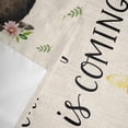 thumbnail image 6 of Valance for Windows,Vintage Farm Groundhog Flowers Valances Curtain Rod Pocket Valance for Kitchen Bedroom Living Room Bathroom,Wake up Spring Is Coming Short Curtains Window Treatment 42x12in, 6 of 9