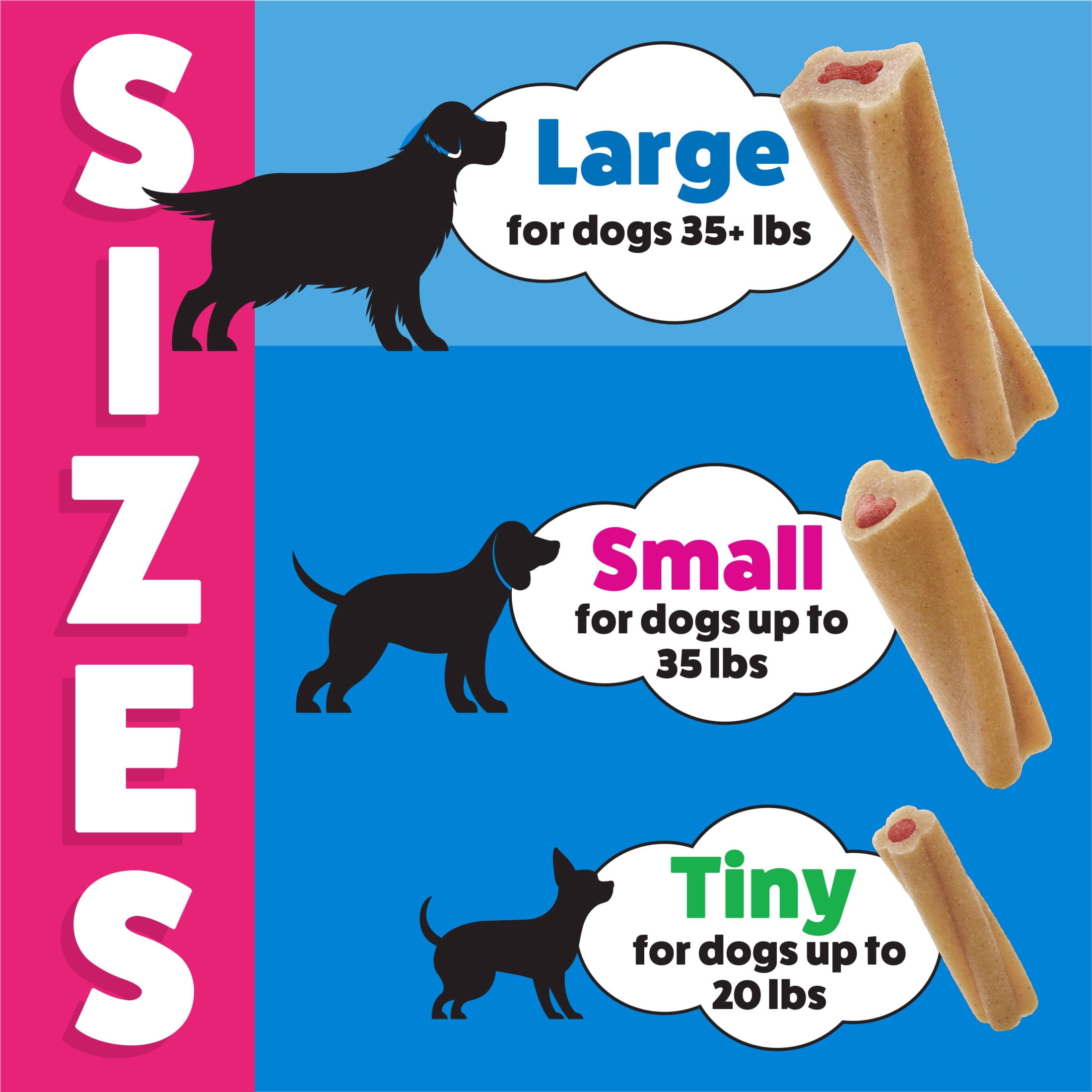 (3 pack) Purina Busy Bone Original Chew Large Dog Chew Treats, 35 oz.
