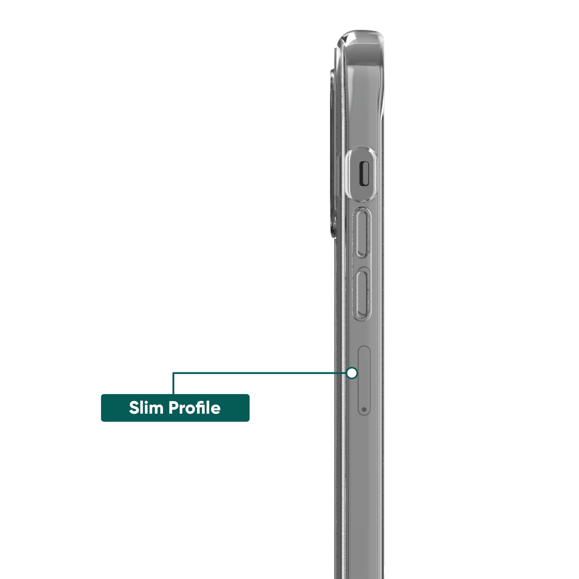 onn. MagSafe Compatible Phone Case for iPhone 13 Pro - Clear