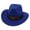 Blue, variant on Cowboy Hat Women Western Cowboy Style Jazz Bowler Hat with Cow Head Decoration Ethnic Folk Design for Party and Daily Outfits