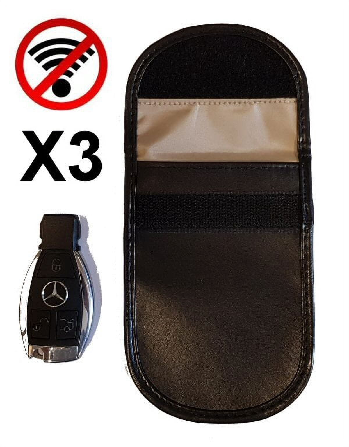 3 X Genuine Faraday Cage Bag Safe Car Keyless Entry Fob Signal Blocker Block Theft (sm)