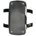 thumbnail image 4 of Calvin Klein Karsyn Studded Leather Handbag Tote (Black/White), 4 of 4