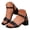 Black, variant on Womens Slingback Sandals Chunky Low Heel Square Open Toe Ankle Strap Buckle Summer Dress Shoes