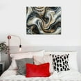 thumbnail image 5 of Nawypu Black and White Wall Art Abstract Marble Texture Wall Decor Minimalist Gold Fluid Canvas Picture Framed Artwork Watercolor Grey Ink Line Modern Paintings for Bedroom Living Room Home Decoration, 5 of 6