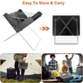 thumbnail image 5 of iMounTEK Foldable BBQ Grill Charcoal Barbecue Portable Grill Tabletop Outdoor Smoker BBQ for Camping Picnic Outdoor Party, 5 of 9