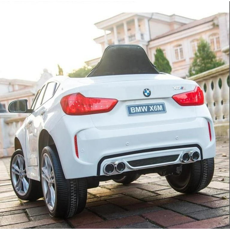 Newest Official 12v BMW X6 M Kids Ride On Car With Leather,Remote Control,  Music, Lights 