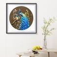 thumbnail image 4 of Cuadros Decorativos Juego de bordado chino de lienzo de flor de pavo real de 11 quilates, punto de cruz impreso completo DIY DQrwqpou Nuevos Originales, 4 of 8