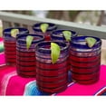 thumbnail image 4 of Hand Blown Drinking Glasses – Set of 6 Tumbler Glasses with Blue Spiral Design 10 oz., 4 of 4