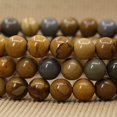 thumbnail image 4 of Natural Owyhee Picture Jasper Gemstone 8mm Round Beads Stretch Bracelet 7" Unisex, 4 of 5