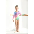 thumbnail image 3 of Ingzy Girls Gymnastics 3-Piece Leotard Set - Long Sleeve Sparkly Rhinestone Outfit with Shorts & Hairband | Ballet Dance Biketard Activewear for 5-12 Years, 3 of 10
