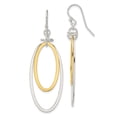 thumbnail image 2 of Sterling Silver and Vermeil Polished Drop Necklace and Earring Set QG2983SET, 2 of 5