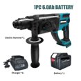 thumbnail image 2 of 3 Functions Brushless Cordless Electric Rotary Hammer Rechargeable 28MM Hammer Drill Househeld Power Tool 18V Battery, 2 of 7