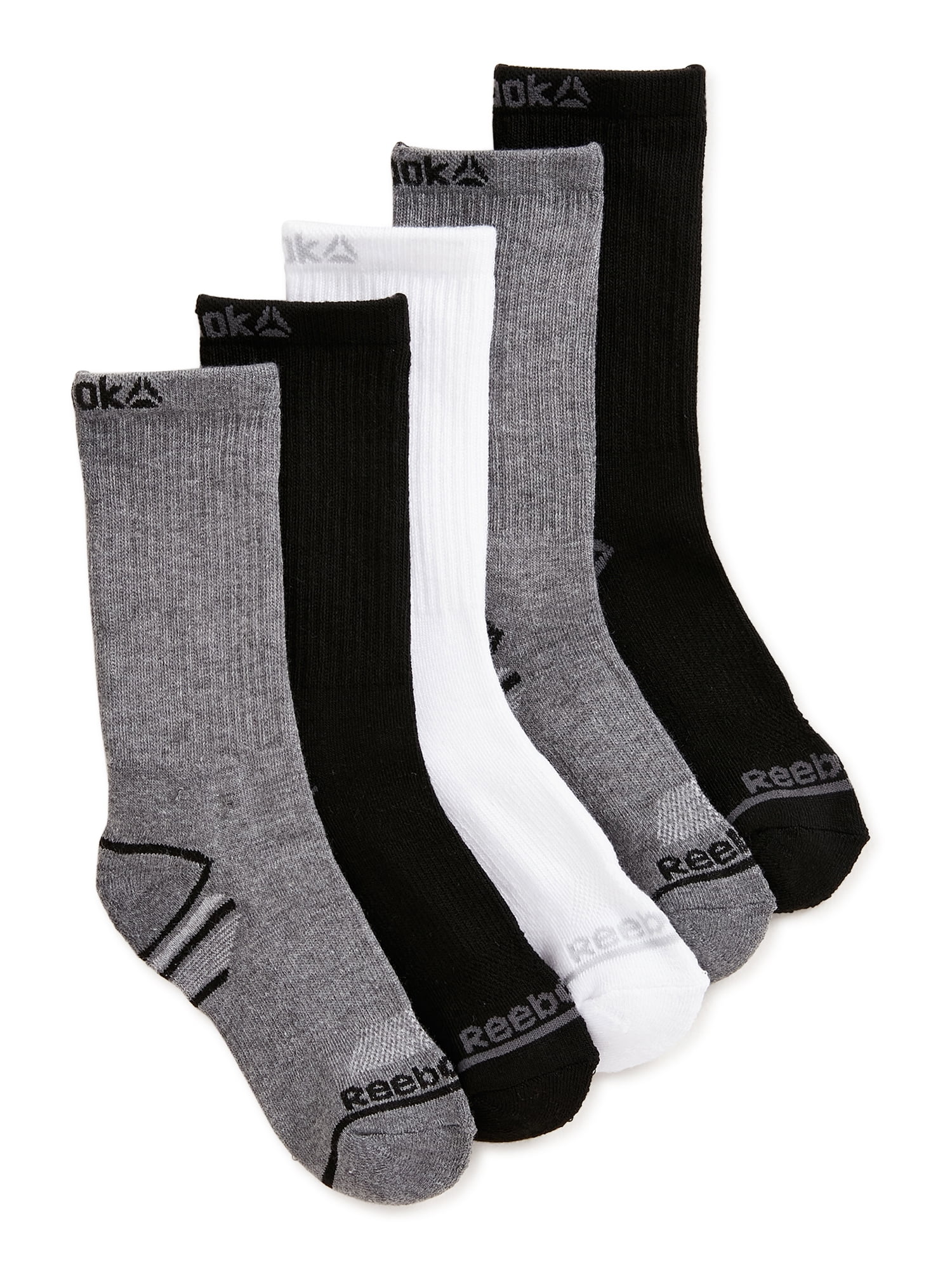 Reebok Performance Training Socks 5 Pack Black 10-13