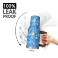thumbnail image 3 of 40oz Pioneer Flower Floral Print Pattern Insulated Tumbler with Handle, BPA-Free Leak Proof Lid and Straws, Double Wall Vacuum, Hot 12h/Cold 34h, 3 of 6