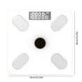 thumbnail image 3 of HLONKSolar-Powered Smart Bathroom Scale with Bluetooth - Glass Body Composition Monitor  LED Display  and Customized App for Weight and Fitness Tracking Pink, 3 of 9