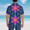 thumbnail image 4 of Rateoe Bright Turtles Pattern Men’s Hawaiian Shirt – Short Sleeve Button-Down Tropical Beach Shirt, Lightweight & Breathable Casual Aloha Shirt with Pocket,3X-Large, 4 of 7