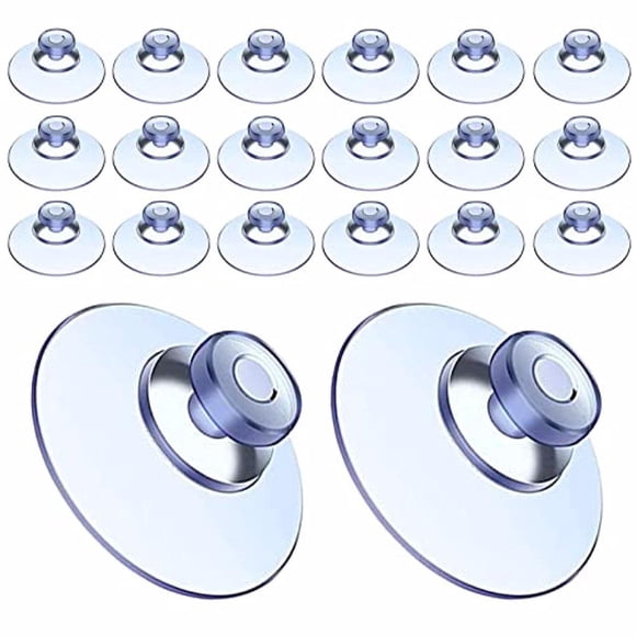 Wosthever Juego de ventosa de cabeza de hongo para decoración de 20 piezas, piezas de repuesto pequeñas, tanque de para el hogar, azulejos de Suministros de limpieza para el hogar