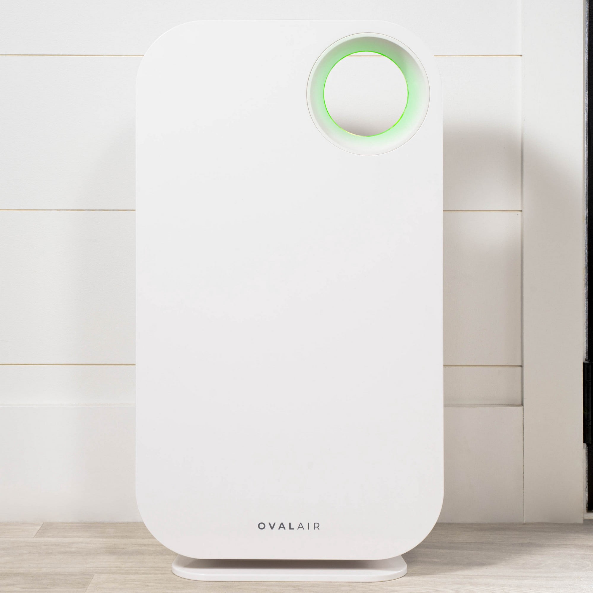 OVAL AIR 3-Stage H13 True HEPA 5-in-1 Air Purifier for Rooms up to 600 sq. ft. reduces Allergies, Asthma, Pets, Odor, Smoke, White, AIR1000A