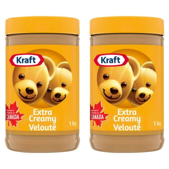 Kraft Peanut Butter Extra Creamy 1kg (2 Pack)